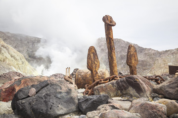 Dampf und Schwefel auf White Island Neuseeland © hardyuno