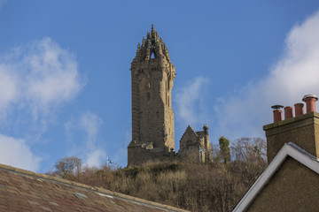 Wallace monument on a sunny day