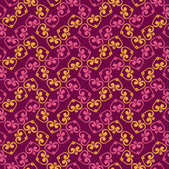 Fototapeta premium Ethnic floral seamless pattern