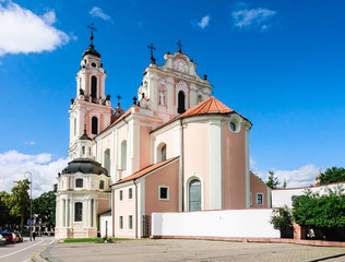 Fototapeta na wymiar Vilnius. Church of St. Catherine. Lithuania