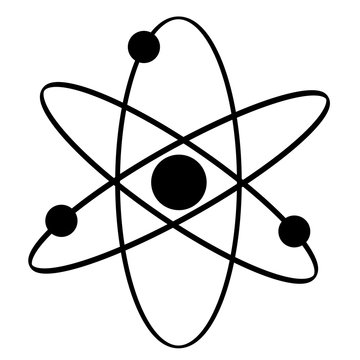 Flat atom icon