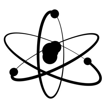 Flat atom icon