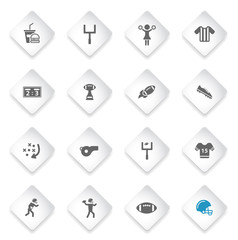 American football simply icons