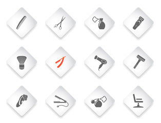 Barbershop simply icons