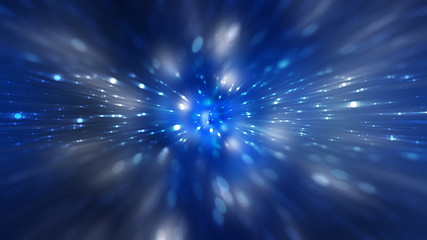 abstract blue background. explosion star.