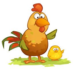Cartoon Chickens