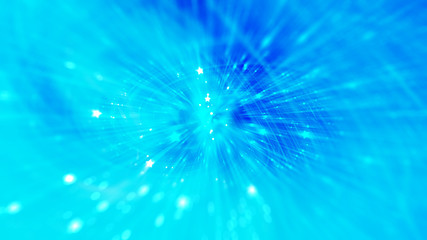 Blue abstract background holidays lights in motion blur image