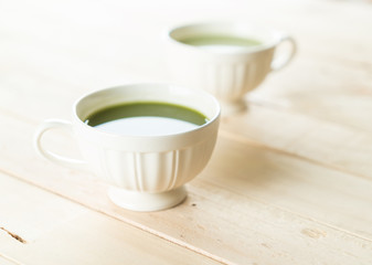 hot matcha latte