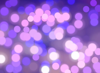 Bokeh light, shimmering blur spot lights on vintage abstract