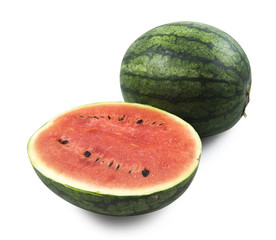 water melon isolated on white background , clipping path