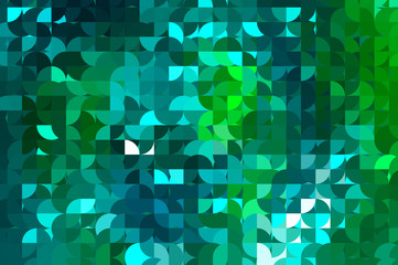 abstract background. blue and green mosaic