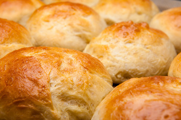 Frische selbstgemachte Brioche/Hamburgerbrötchen
