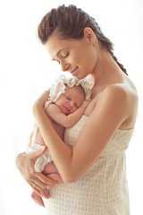 Happy mother with newborn  © nuzza11