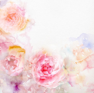 Floral watercolor backgrounds
