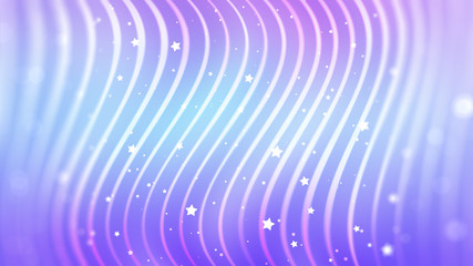 abstract background. violet background with waves and stars