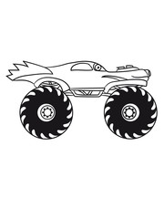 cool monster truck comic eyes face cartoon cars © Style-o-Mat-Design