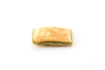 mini pie biscuit with kiwi jam