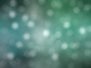 Bokeh light, shimmering blur spot lights on blue and green