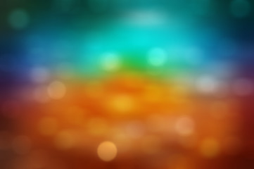 Bokeh light, shimmering blur spot lights on multicolored