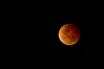 Blood moon - Lunar Eclipse on October 8, 2014 in Australia