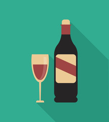 Wine icons design 