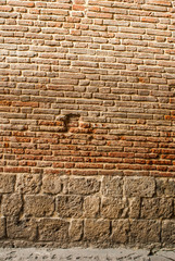 Muro di mattoni, trama texture sfondo
