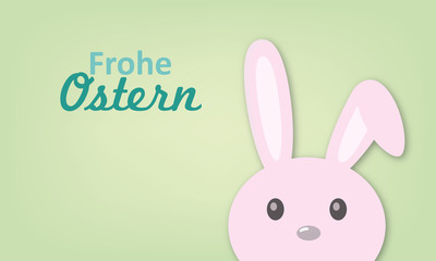 Frohe Ostern mit Osterhase