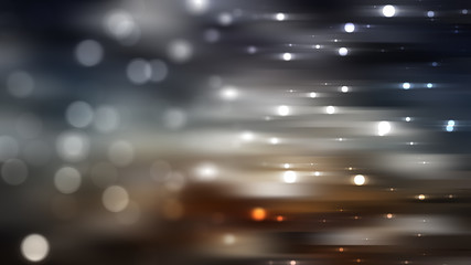 Fototapeta na wymiar Bokeh light, shimmering blur spot lights on silver abstract 
