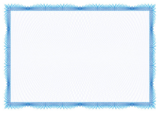 Vintage Certificate. Award background. Gift voucher. Template diplomas currency Vector illustration