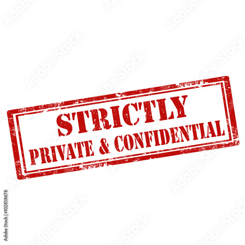 "Strictly Private & Confidential" Stock image and royalty-free vector ...
