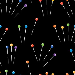 pattern of the sewing pins