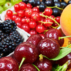 Fresh fruits. Fruit background
