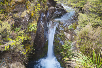 Flußlandschaft im Tongariro Nationalpark Neuseeland