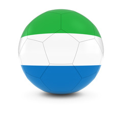 Sierra Leone Football - Sierra Leonean Flag on Soccer Ball