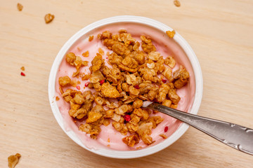 yogurt view from above