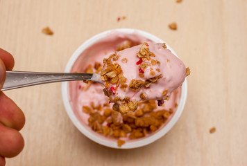 yogurt view from above