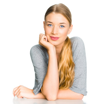 Frau in Gedanken