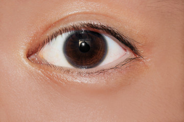 Eye / Close up eye of asian boy.