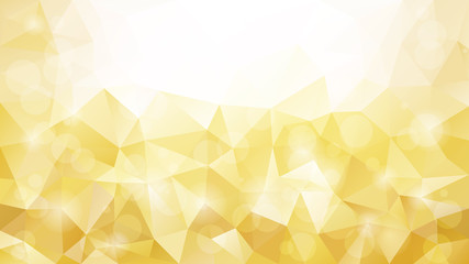 Beautiful gold foil background - luxury abstract polygonal mosaic 
