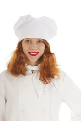 Portrait female baker chef