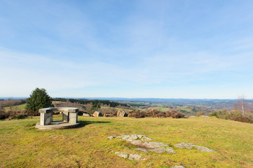 Viewpoint landscape Haute-Vienne