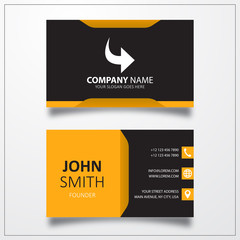 Redo icon. Business card template