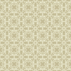 Obraz premium Wallpaper in the style of Baroque, seamless vector pattern