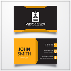 ID Card icon. Business card template