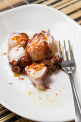 ration wing Galician octopus