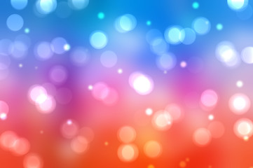 Obraz premium Bokeh light, shimmering blur spot lights on multicolored abstrac