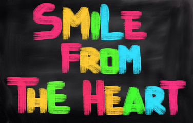 Smile From The Heart Concept