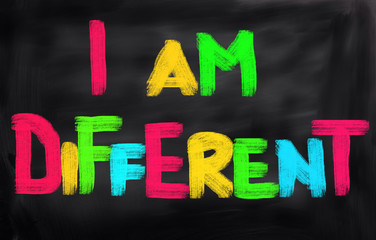 Obraz premium I Am Different Concept
