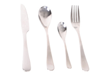 Cutlery set with Fork, Knife and  two  Spoons