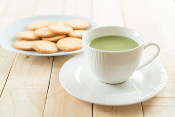hot matcha latte
